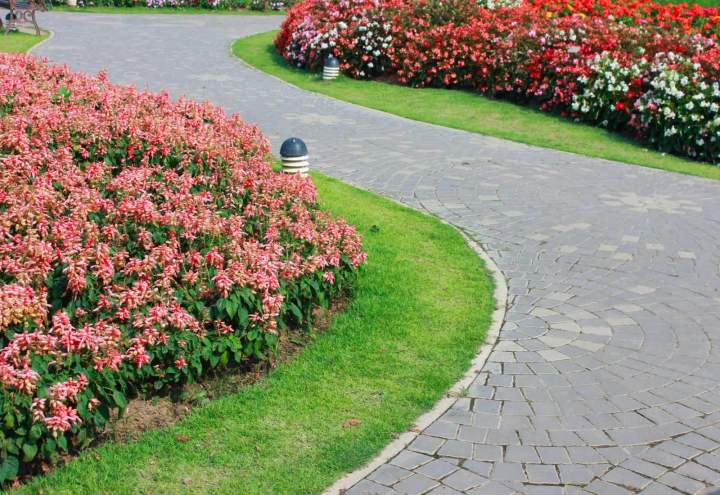 Allée de jardin en pavé La Rochelle