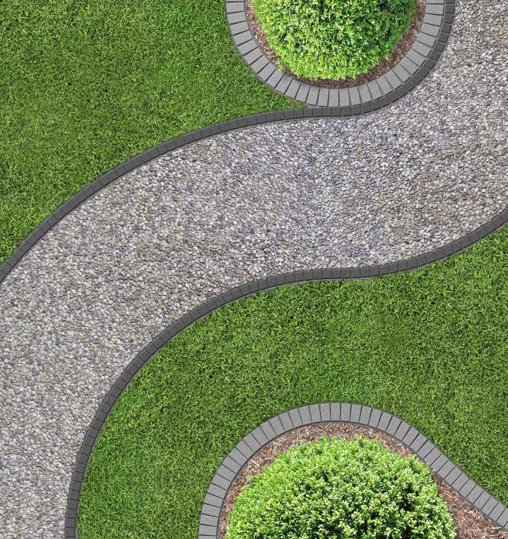 Allée de jardin en béton désactivé La Rochelle