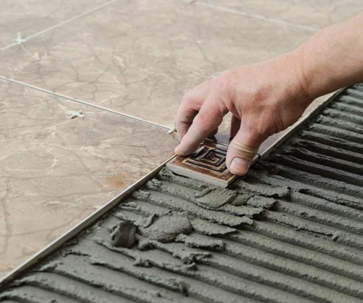 Pose de carrelage au sol La Rochelle